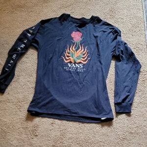 Vans Black Long Sleeve with Colorful Graphic